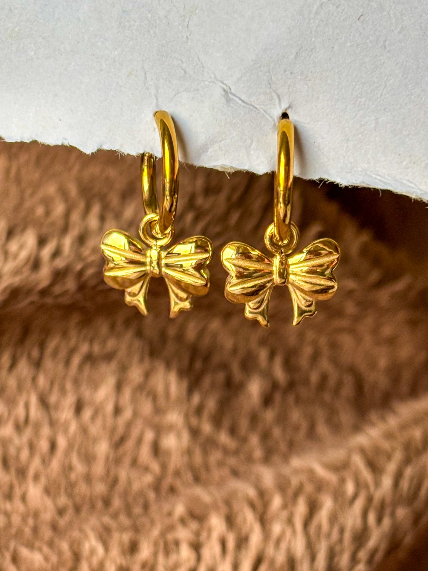 Mini Bow Hoops – Anti Tarnish & Adorably Chic