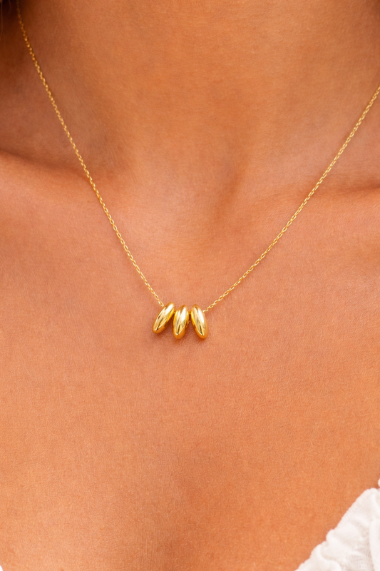 Triple Bead Necklace