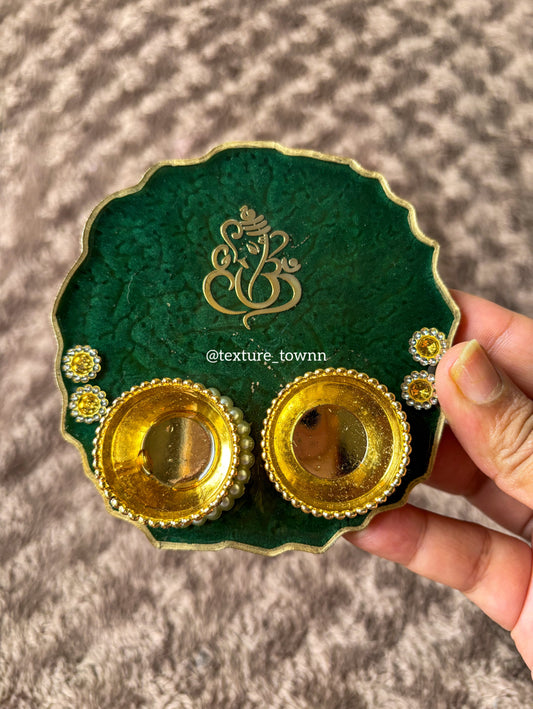 Mini Resin Ganpati Thalis