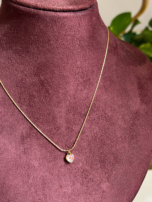 Mini Crystal Heart Necklace