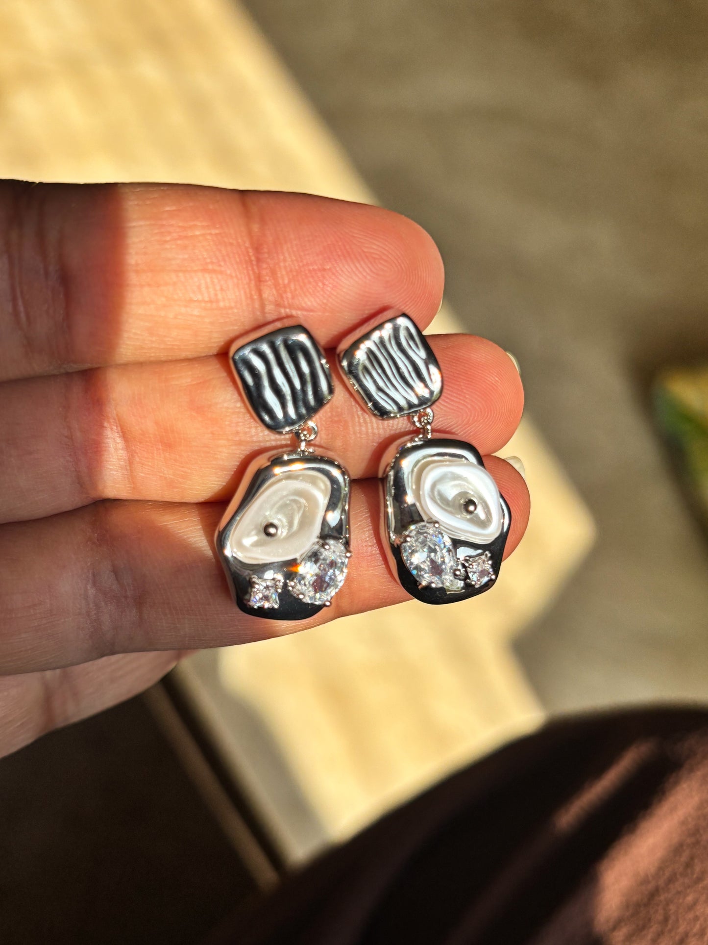 Mother of Pearl Drop Earrings