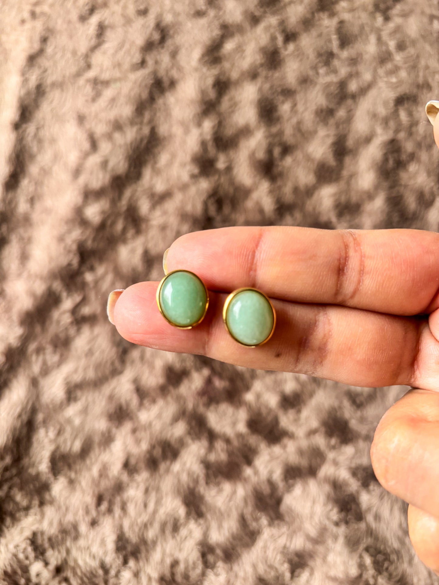 Elegant green studs