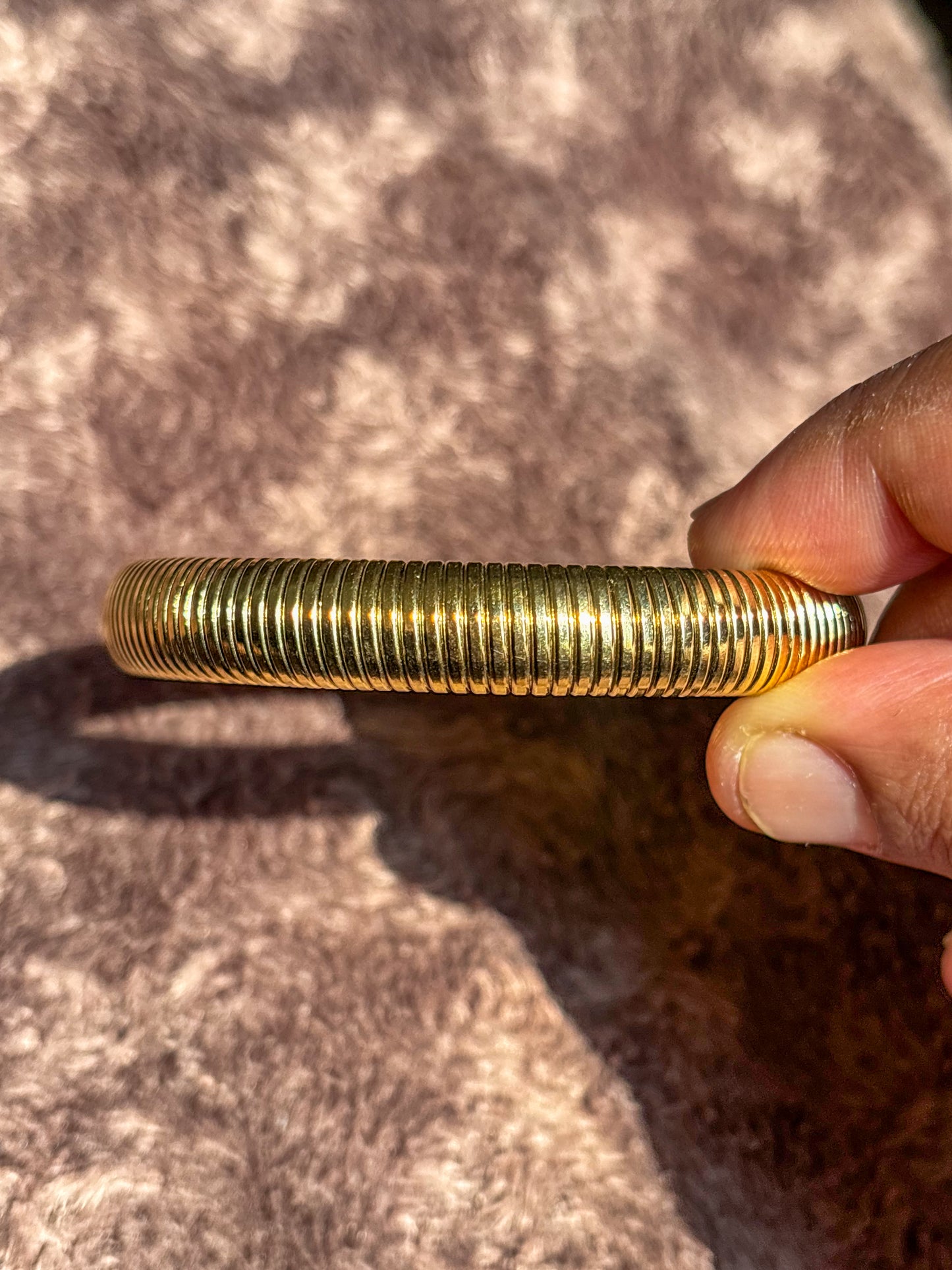 Ribbed Stackable Bracelet