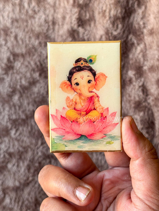 Handmade Resin Ganpati Fridge Magnet