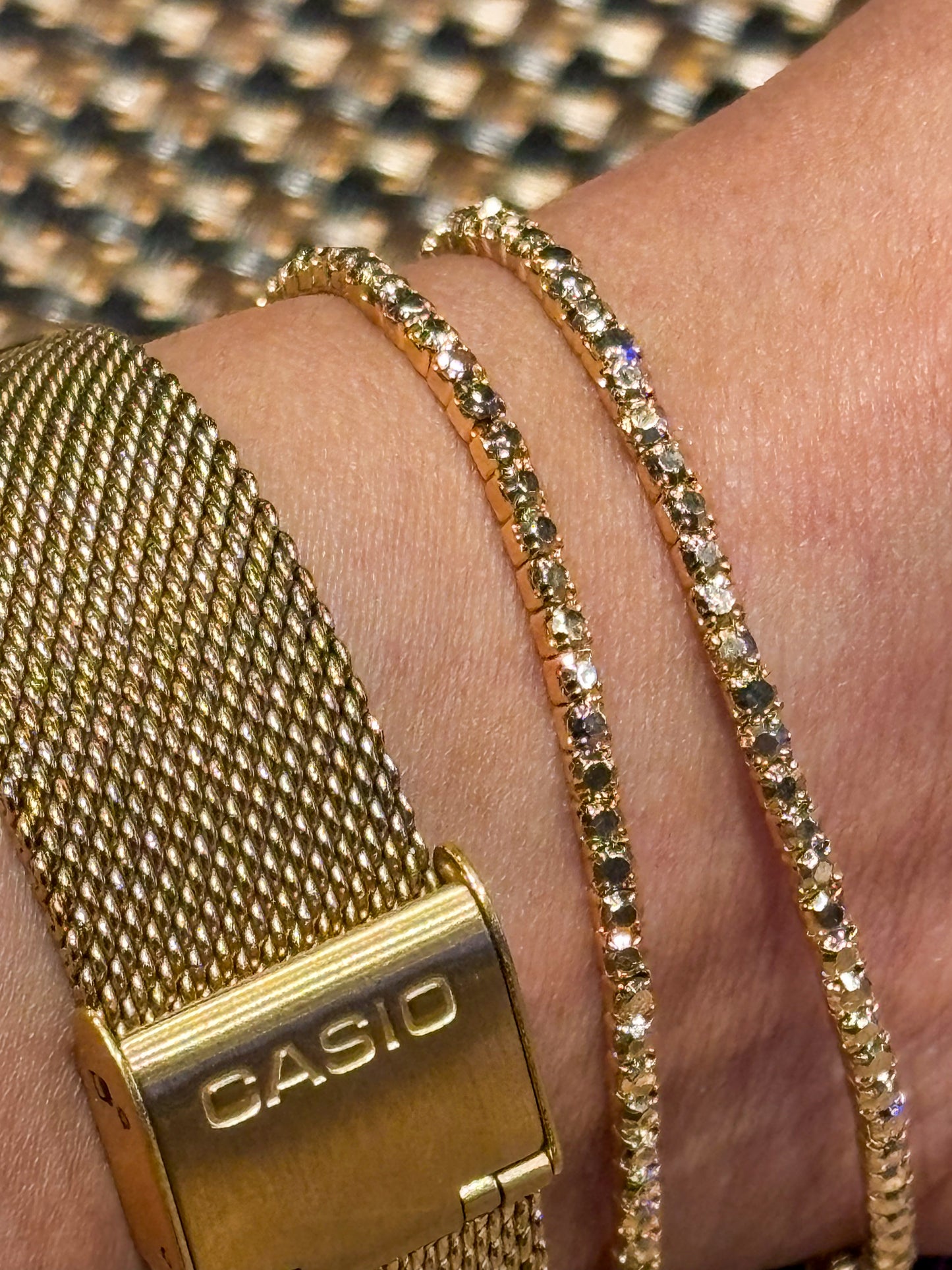 Golden Stretchable Bracelet Perfect for Stacking & Everyday Style