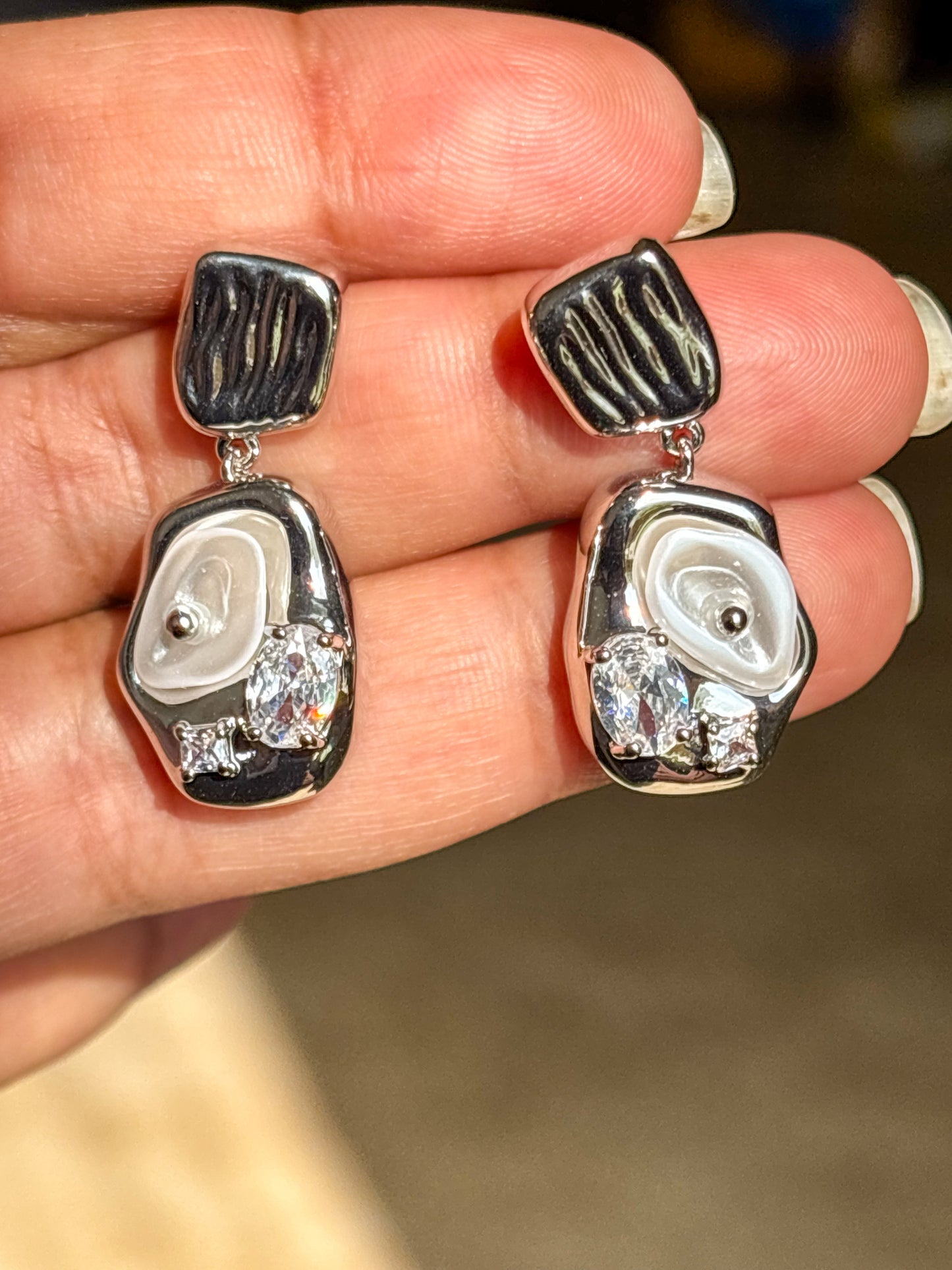 Mother of Pearl Drop Earrings