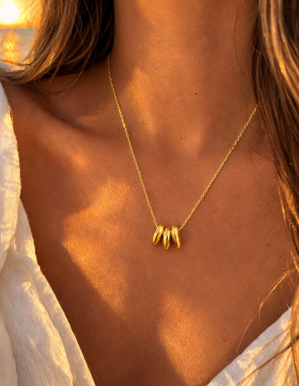 Triple Bead Necklace