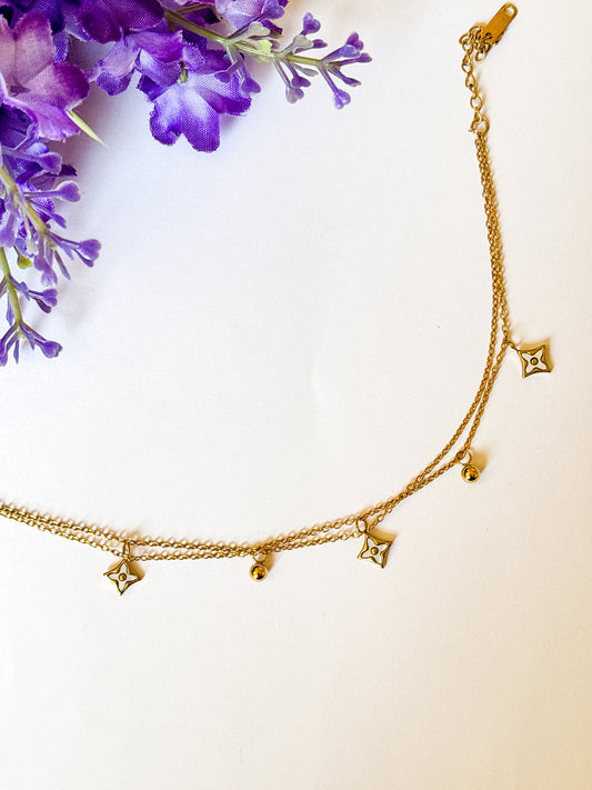 Double Layer Charm Bracelet