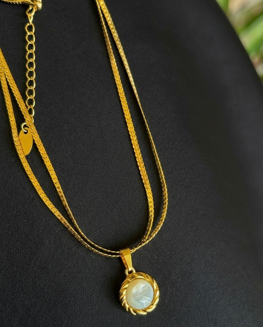Double Layered Pearl Necklace