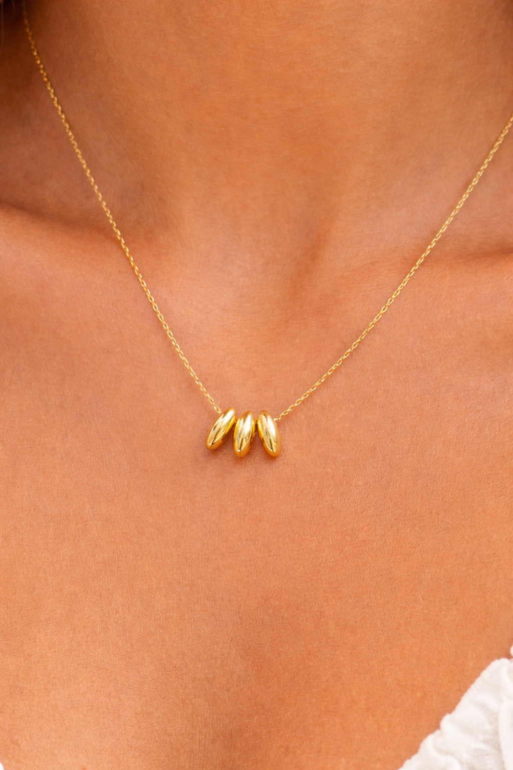 Triple Bead Necklace