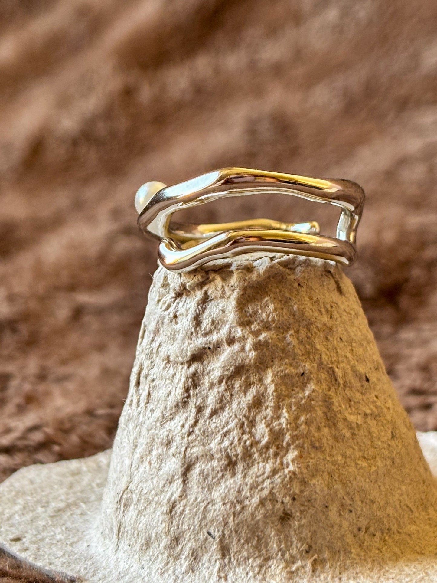 The Liquid Pearl Wrap Ring