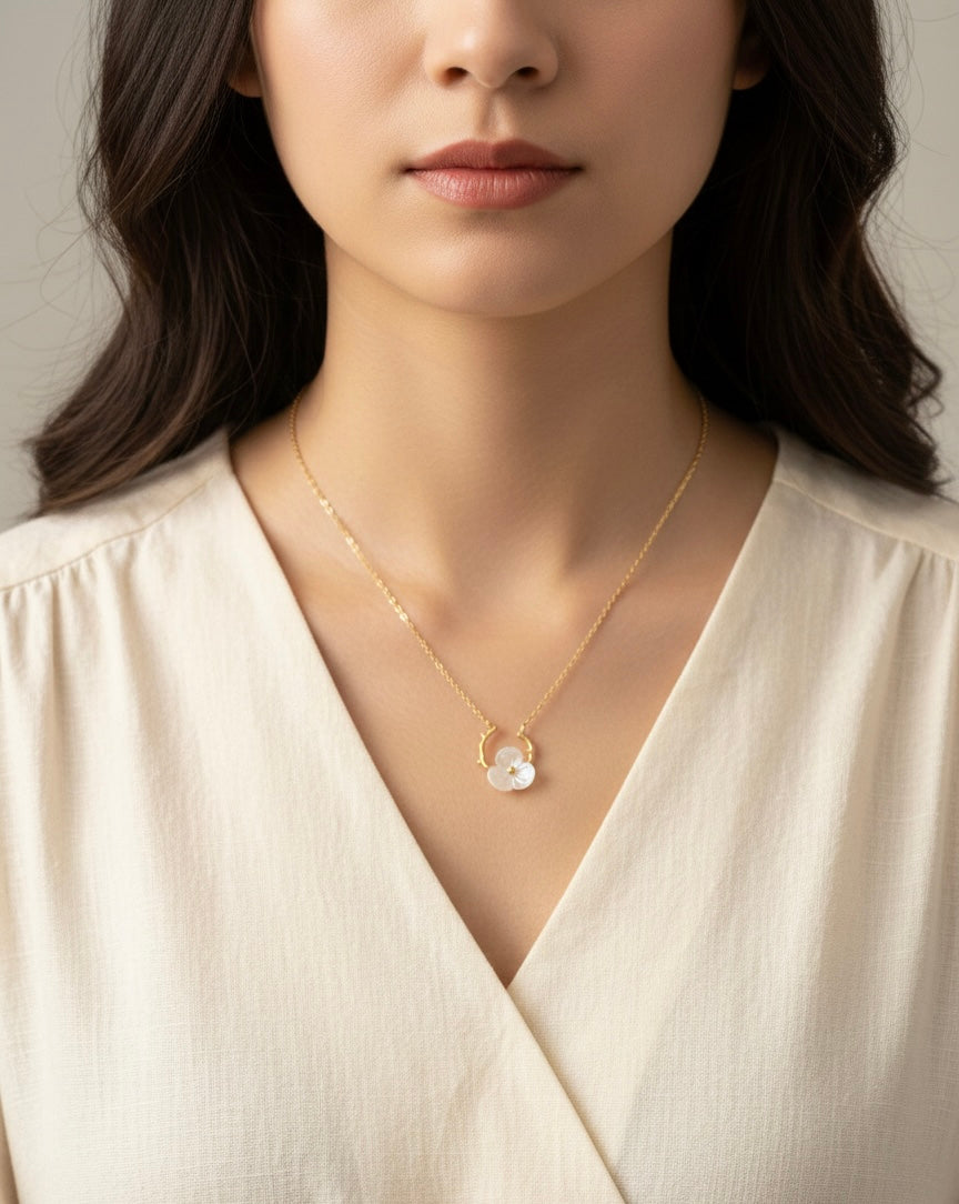 Cherry Blossom Branch Necklace