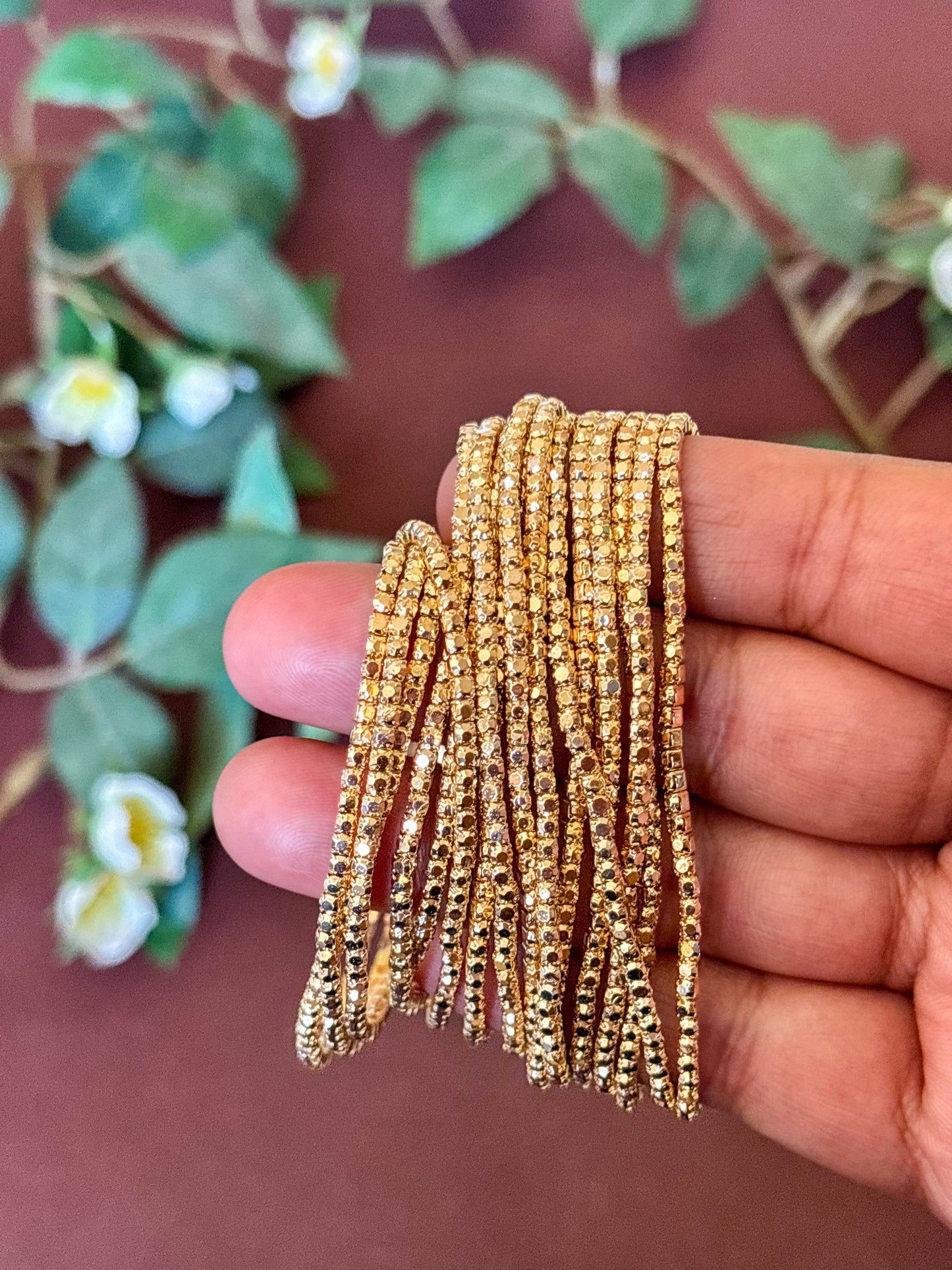 Golden Stretchable Bracelet Perfect for Stacking & Everyday Style