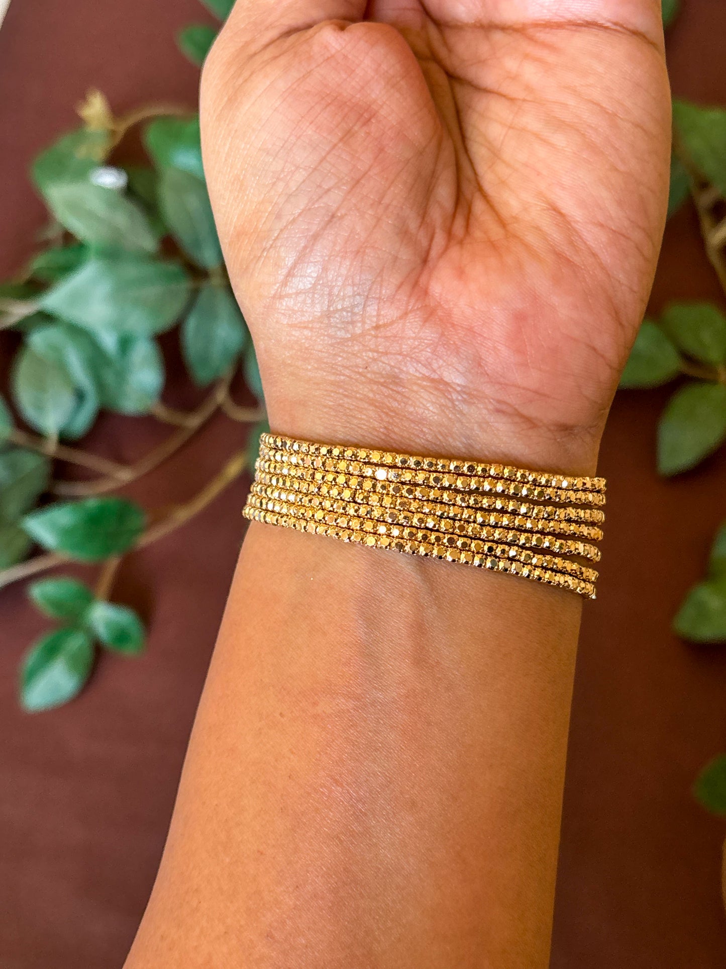 Golden Stretchable Bracelet Perfect for Stacking & Everyday Style
