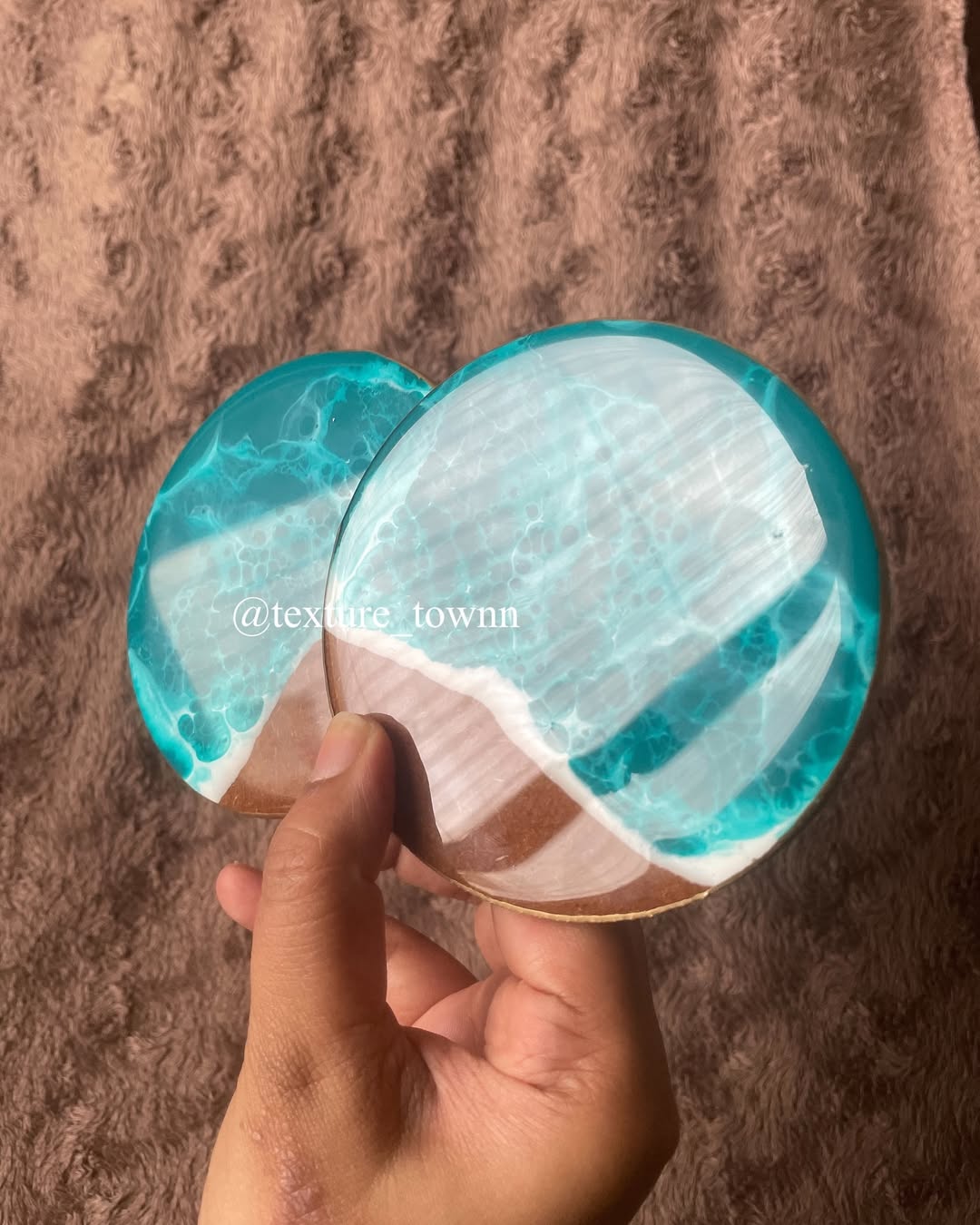 Beach Theme Coaster Set – Ocean at Your Table