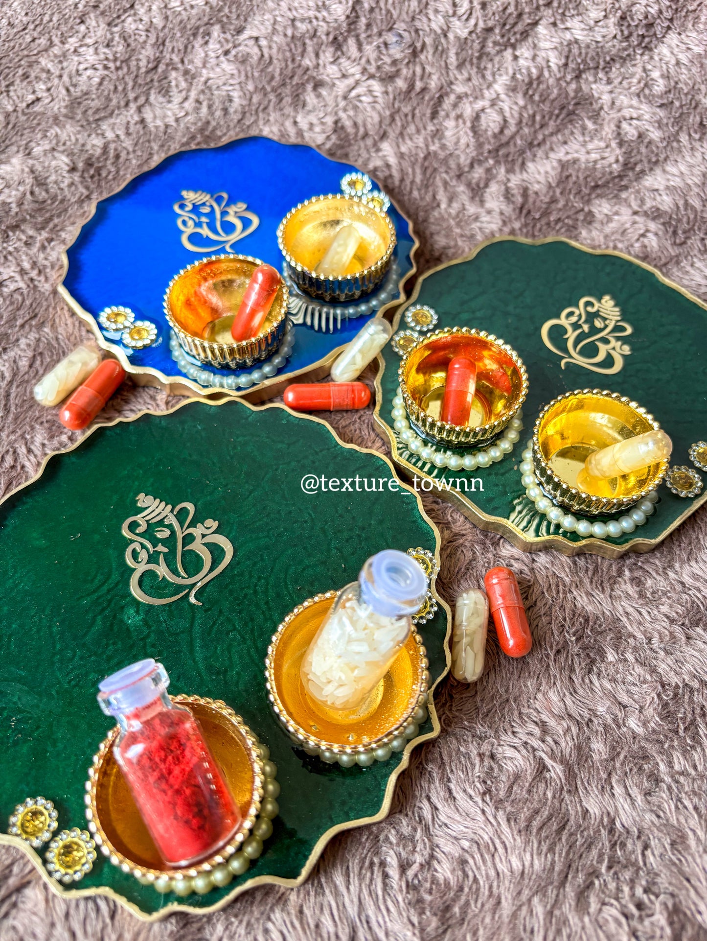Mini Resin Ganpati Thalis