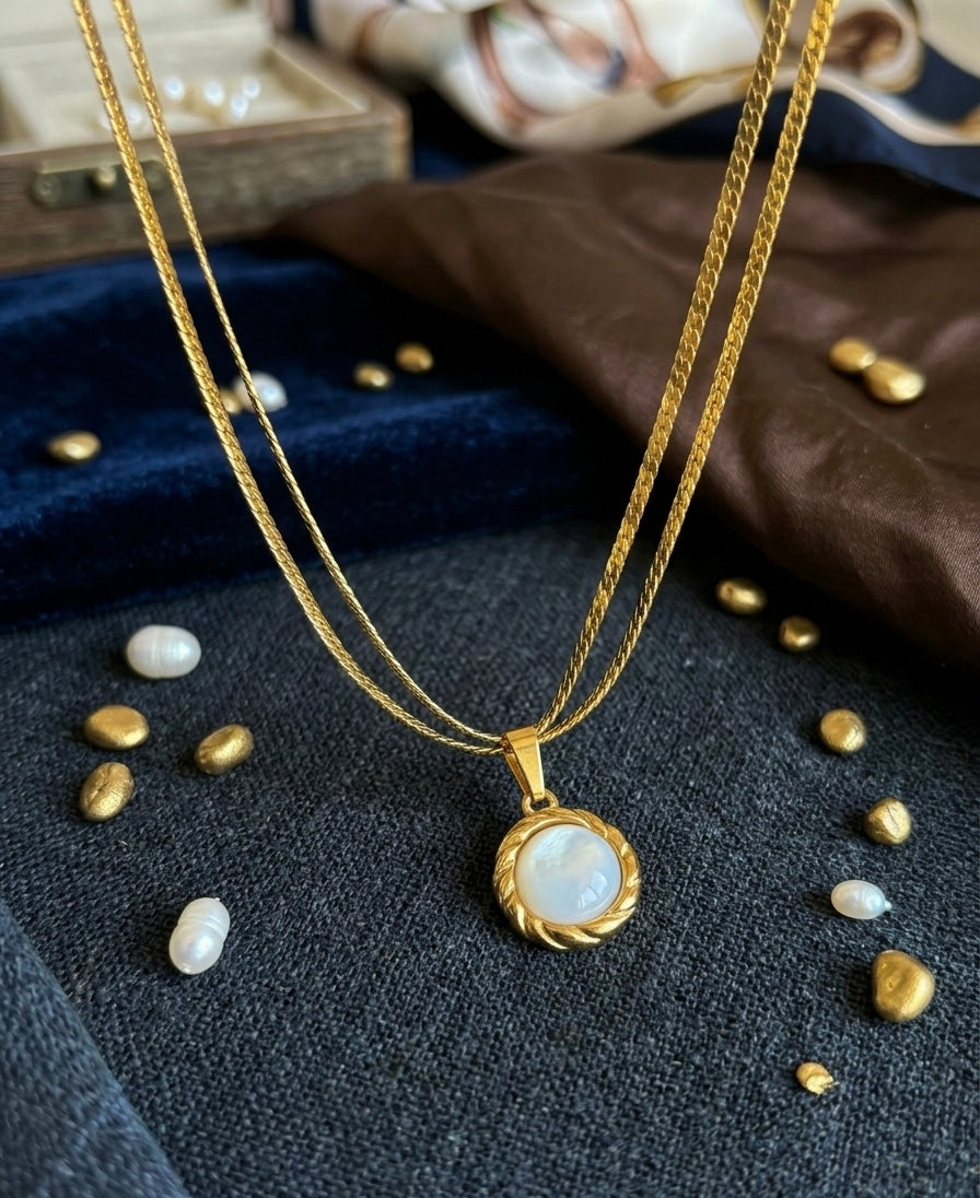 Double Layered Pearl Necklace