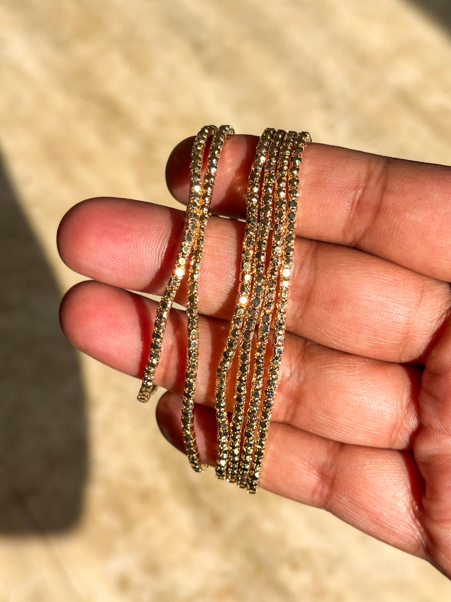 Golden Stretchable Bracelet Perfect for Stacking & Everyday Style