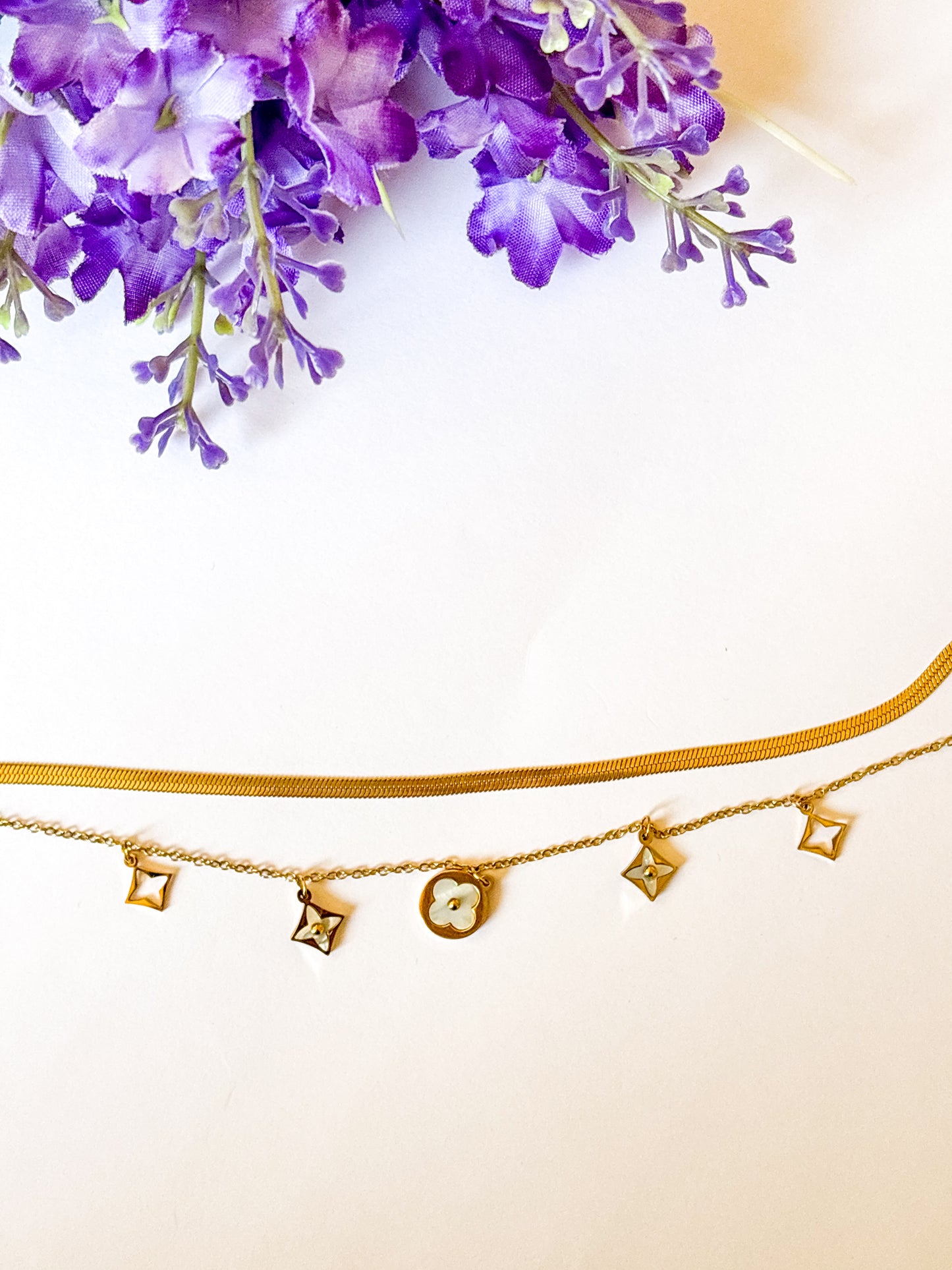 Dual Chain Charm Bracelet