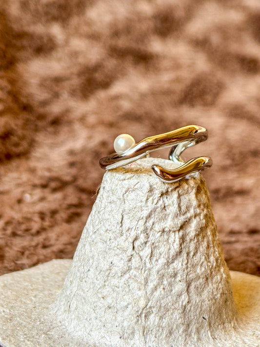 The Liquid Pearl Wrap Ring