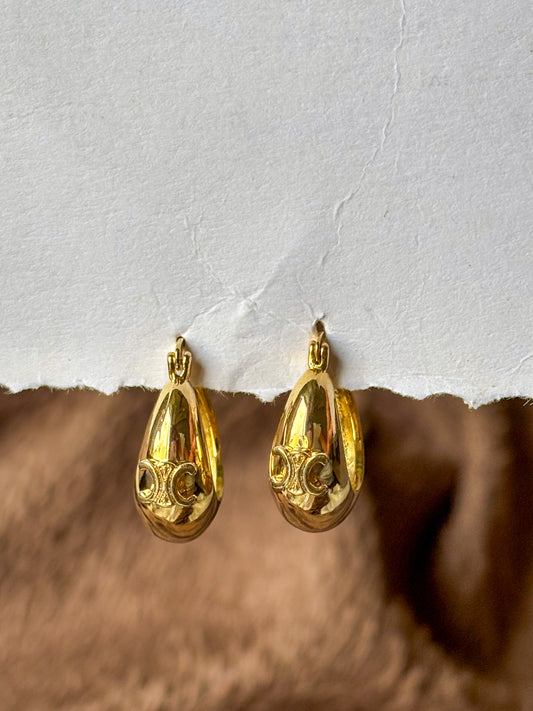 Teardrop Hoop Earrings