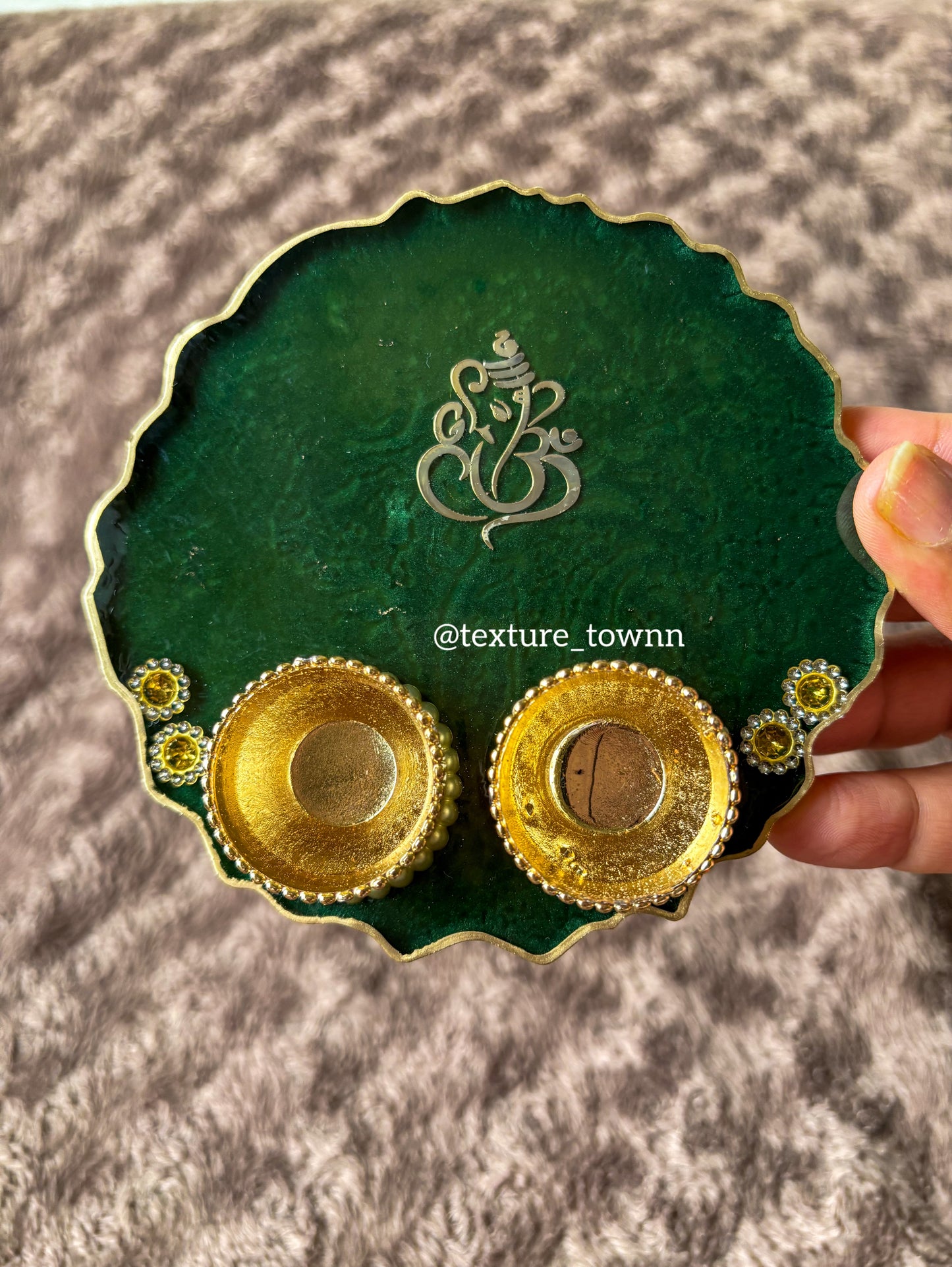 Mini Resin Ganpati Thalis