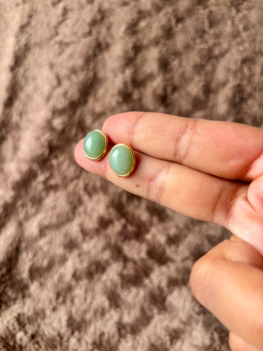 Elegant green studs