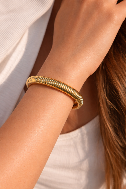 Ribbed Stackable Bracelet