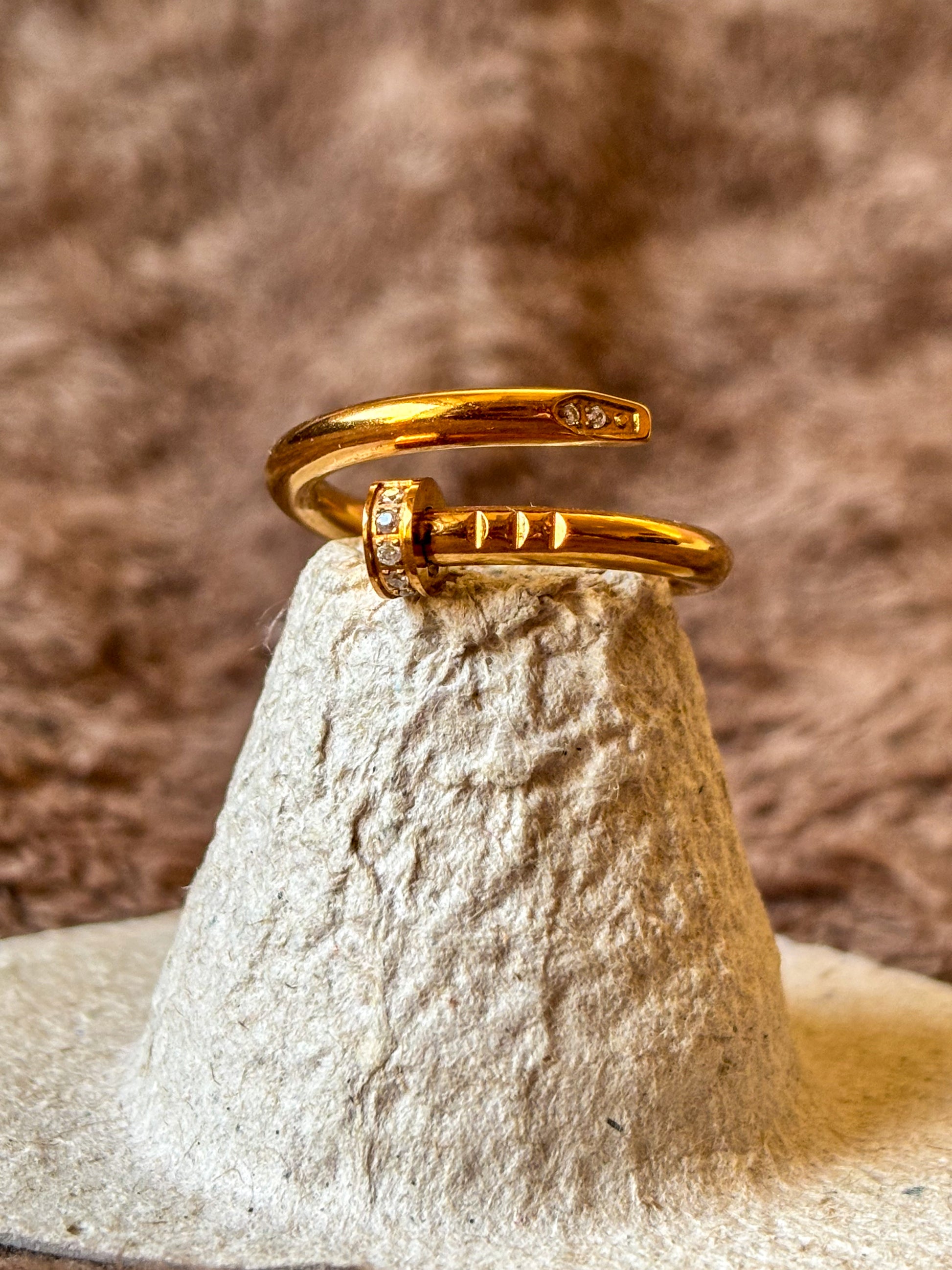 Rose Gold Nail Ring