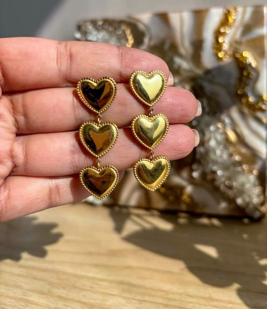 Heart Anti Tarnish Danglers