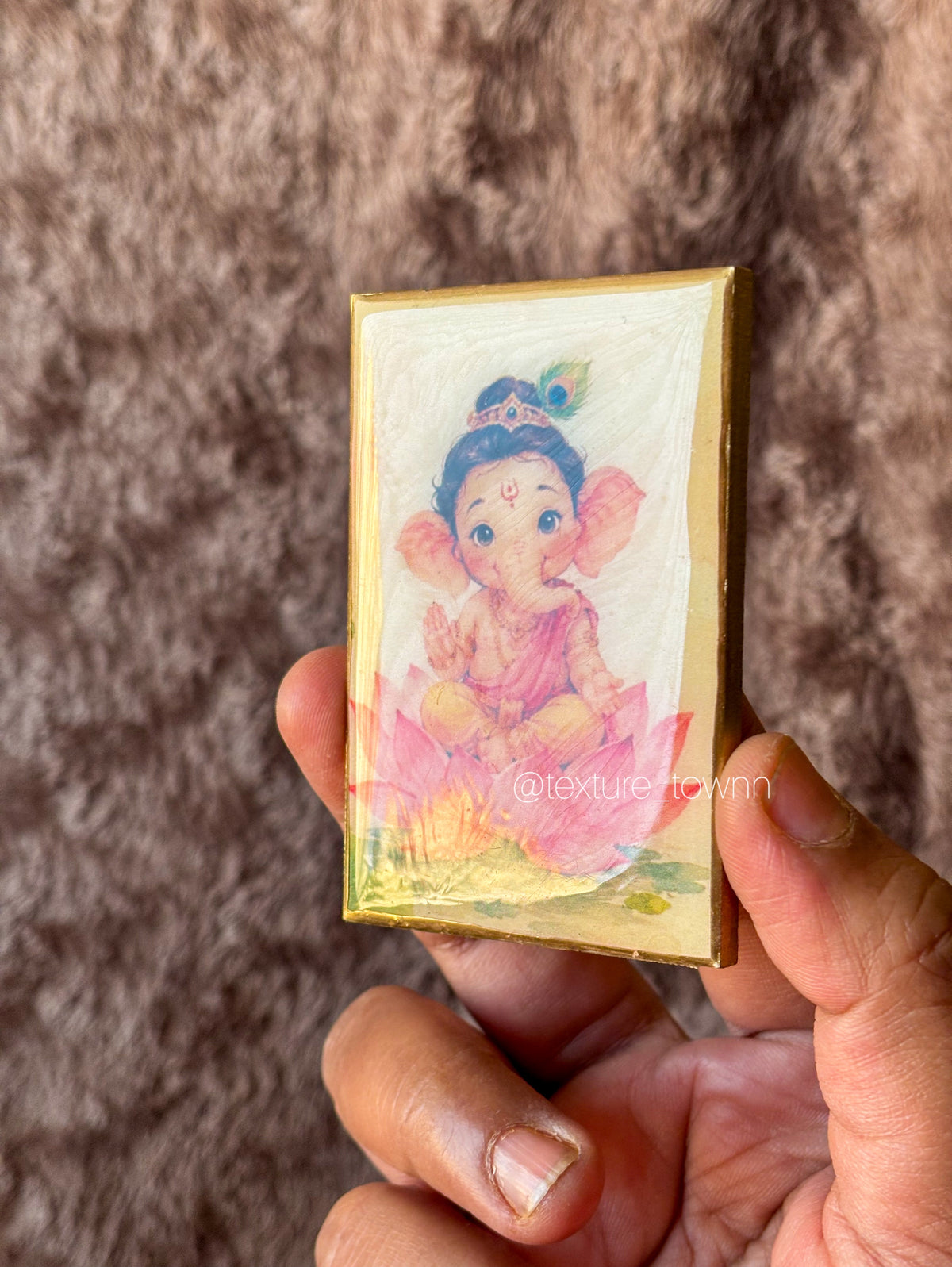Handmade Resin Ganpati Fridge Magnet