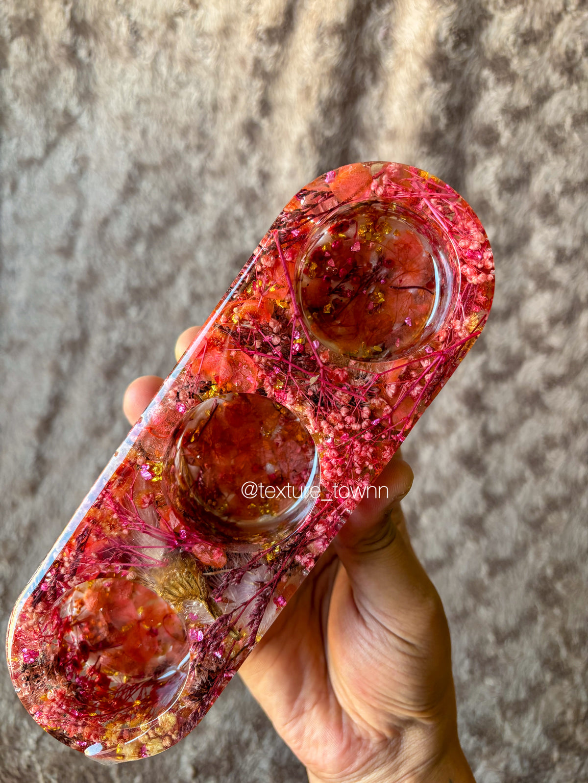 Resin Tealight Holders with Real Flowers