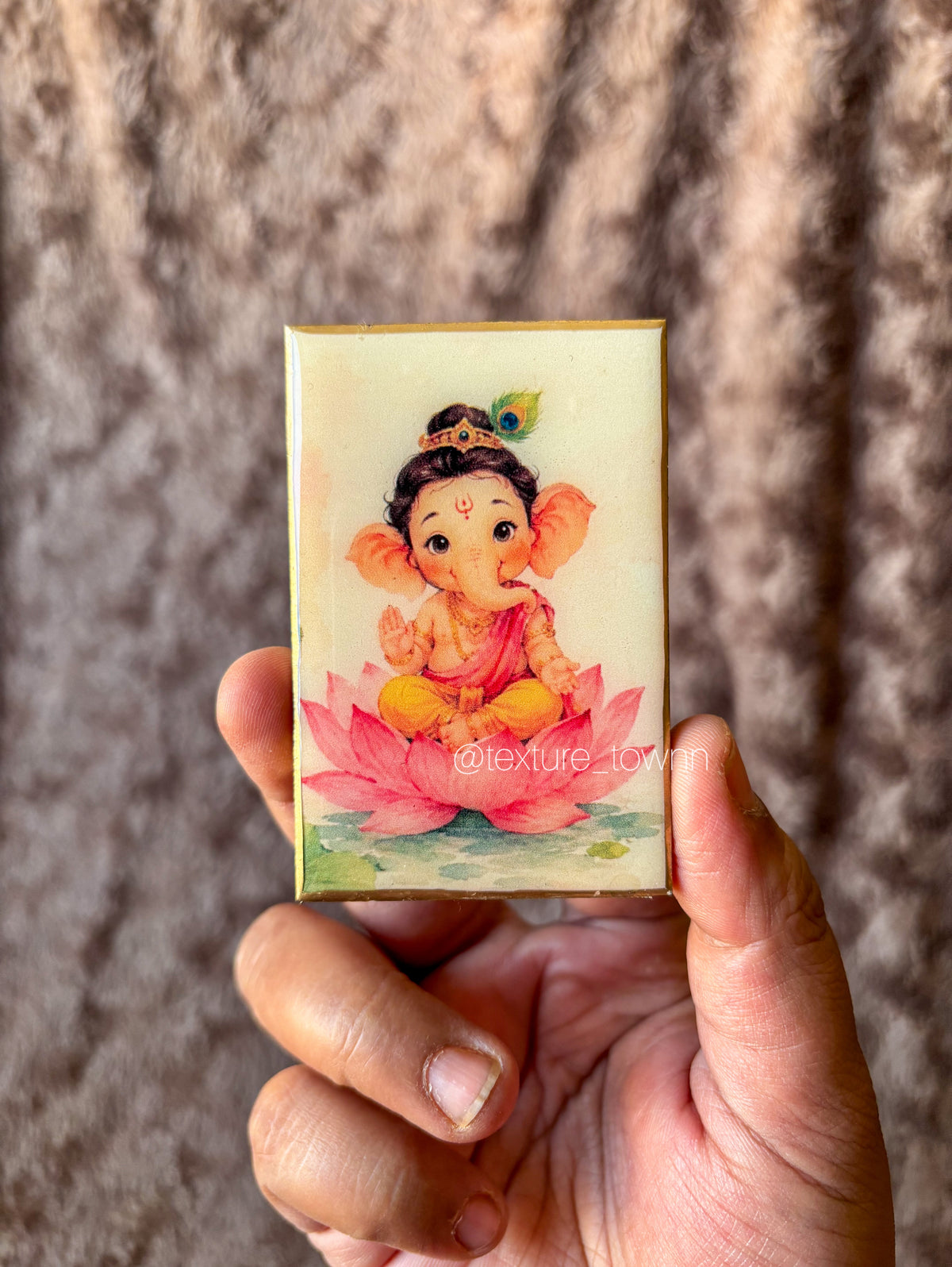Handmade Resin Ganpati Fridge Magnet